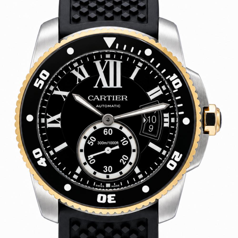 Cartier Calibre De 42MM W7100056 Two-Tone Watch